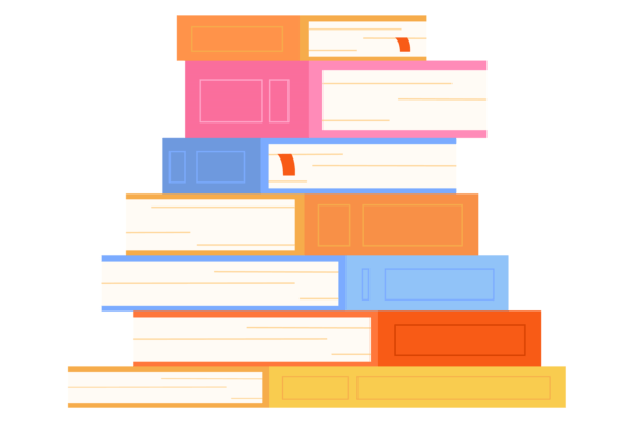 Book Stack Color Icon: A Symbol for Readers and Learners