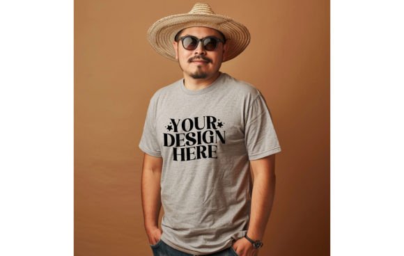 Cinco De Mayo Empty Ash Color Man T-shir: A Design Asset for Celebratory Projects