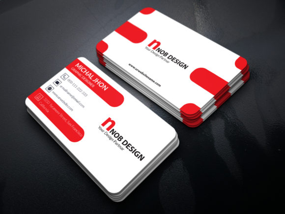 Modern Business Card Template: Three Color Versatility