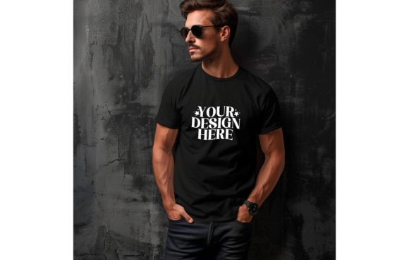 Next Level 6210 Man Black Color Mockup 2: Instant Design Upgrade