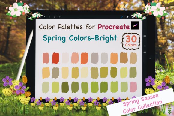 Procreate Color Palettes-Spring Bright: A Burst of Creativity