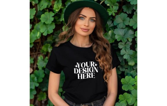 St. Patrick's Woman: Your Empty T-Shirt Color Canvas