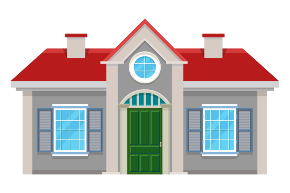 Villa Color Icon: Your Building Facade Visual Asset